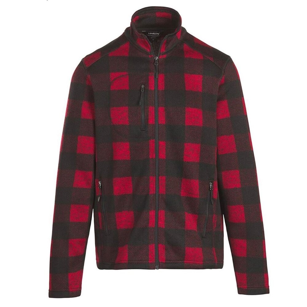 Men's Woodland Full-Zip Sweater-Knit Fleece by Landway (NWT)